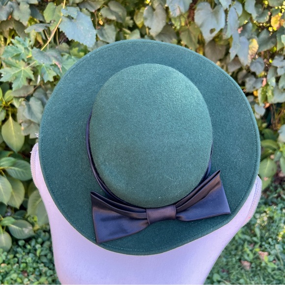 Vintage Joe Bill Miller dark green wool Matilda hat - Picture 4 of 6